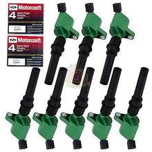 Load image into Gallery viewer, 8 pack Ignition Coil DG508 green Motorcraft Spark Plug SP479 For Ford Lincoln