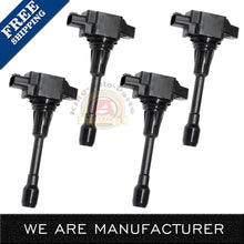 Load image into Gallery viewer, 4 pc Ignition Coil For Nissan Altima Sentra Cube Rogue Versa Infiniti FX50 UF549