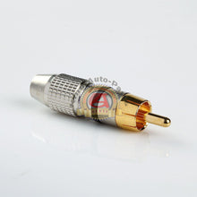 Load image into Gallery viewer, 5 pair RCA Male Plug Gold Audio Video Adapter Connector Free Shippin