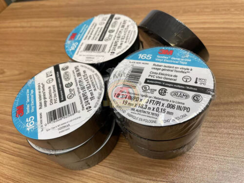 3M BLACK ELECTRICAL TAPE TEMFLEX 165 3/4