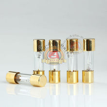 Load image into Gallery viewer, 5 PACK AGU FUSE 25 AMP GOLD PLATED GLASS WITH BLOWN FUSE LED LIGHT INDICATOR
