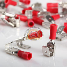 Load image into Gallery viewer, 100 Piggyback Electrical Quick Disconnect Terminals 22-18 ga. Male/Female .250
