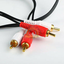 Load image into Gallery viewer, 10ft RCA10 Noise Cancellation 2 Male to Male Audio Coax Video Cable Gold-Plated
