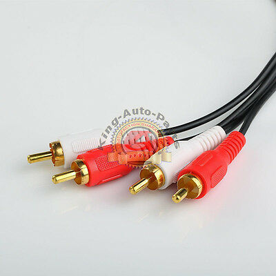 18ft RCA18 Noise Cancellation 2 Male to Male Audio Coax Video Cable Gold-Plated