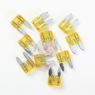 30x Mini Assorted Car Blade Auto Cars & Trucks Fuses Replacement Yellow 32V 20A