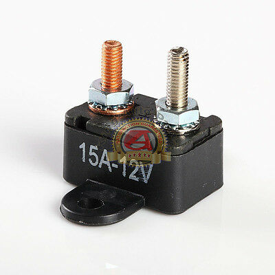 15A 12V DC Type Auto Reset Circuit Breaker w/ Bracket Free Shipping