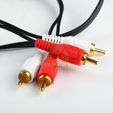Load image into Gallery viewer, 6ft RCA6 Noise Cancellation 2 Male to Male Audio Coax Video Cable Gold-Plated

