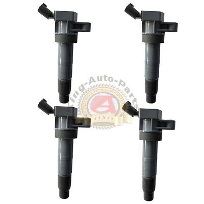set of 4 New Ignition Coils for 2009-2012 Hyundai Equus Kia Forte Borrego UF611