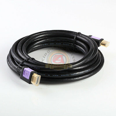 15 FT PREMIUM HDMI CABLE For BLURAY 3D DVD PS3 HDTV XBOX LCD HD TV 1080P