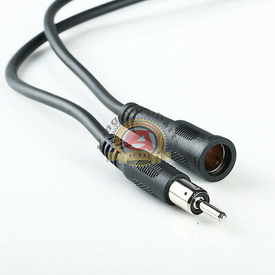12 FT Auto Antenna Extension Cord Male Female Car Ant AM FM Adapter Cable 144