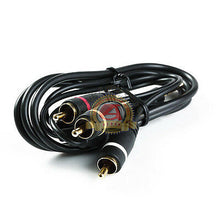 Load image into Gallery viewer, New Premium 3FT 3.5mm AUX Plug to 3 RCA male AUX Composite Audio Video OFC cable
