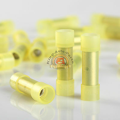 12-10AWG Insulated Electrical Butt Wire Crimp Connector Terminal 100