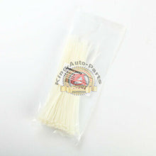 Load image into Gallery viewer, 100 PACK 8 INCH ZIP TIES NYLON WHITE 18 LBS UV WEATHER RESISTANT WIRE CABLE
