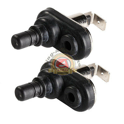 2x Universal Car Truck Boat Door Jamb Dome Light Hood Flange Mount Pin Switch