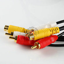 Load image into Gallery viewer, 6FT 6 Feet S-Video Mini Din 4 Pin with RCA Audio Red / White Cable Cord Adapter
