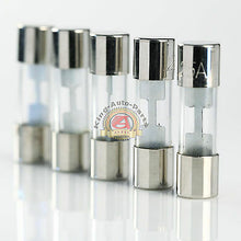Load image into Gallery viewer, 5 x Glass Fuse 25 AMP Silver Tips AGU25
