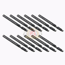 Load image into Gallery viewer, 10PCS BLACK &amp; GOLD HIGH SPEED STEEL DRILL BITS 1/8&quot; USA
