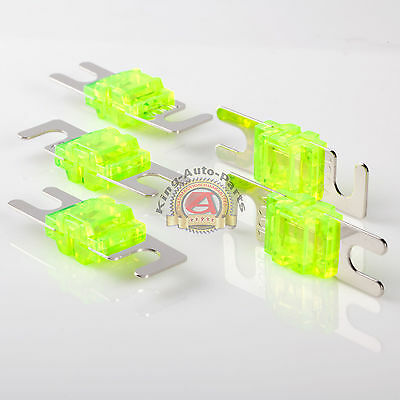 5 PACK 100 AMP MINI ANL FUSE FUSES NICKEL PLATED AFS 100