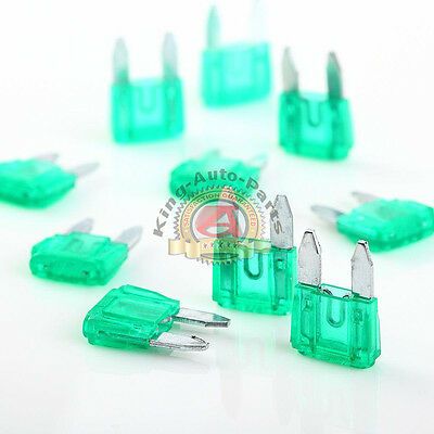 10Pcs Auto Car/Boat/Caravan/Motorbike/cycle Mini Blade Fuses Fuse 30A 32V