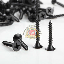 Load image into Gallery viewer, 6 x1” Drywall Coarse Sharp Point Phillips Screw 500 PCS Black Phillips Bugle Hea
