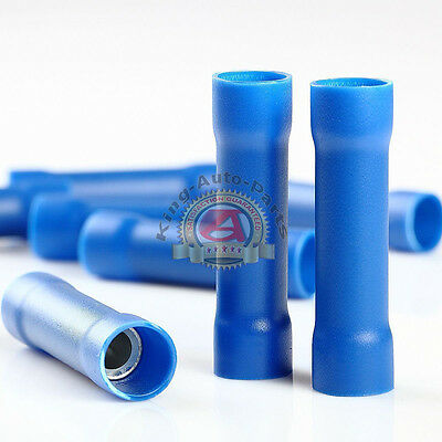 6 GAUGE VINYL BUTT CONNECTOR ELECTRICAL TERMINAL 6 AWG 6ga(10 PCS)