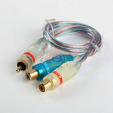 Load image into Gallery viewer, 9" Premium PVC Head RCA Audio Y Cable Adapter Splitter 1 Male to 2 Female Jack
