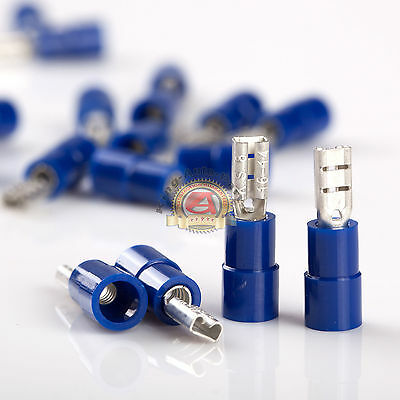 16-14 Gauge Female .110 (1/8) Nylon Quick Disconnect Crimp Terminal Pack of 100