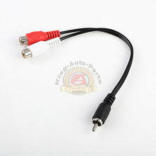 Load image into Gallery viewer, 6inch RCA Male Plug to 2 RCA Female Jack Y Splitter Audio Video AV Adapter Cable
