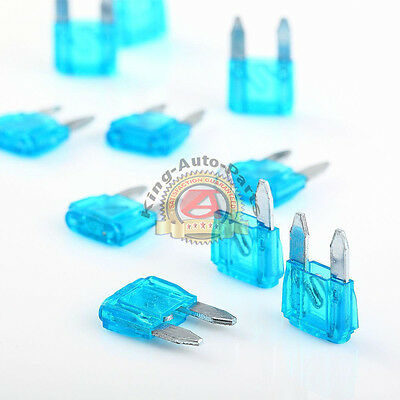 10x Mini Assorted Car Blade Fuse Auto Cars Trucks Fuses Replacement 32V Blue 15A