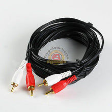 Load image into Gallery viewer, 16ft RCA16 Noise Cancellation 2 Male to Male Audio Coax Video Cable Gold-Plated
