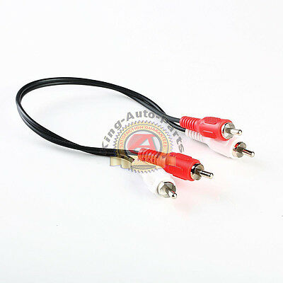 1FT RCA Audio Cable 2 RCA Male to 2 RCA Male M/M Stereo Audio Patch Cord Cable