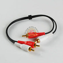 Load image into Gallery viewer, 1ft RCA1 Noise Cancellation 2 Male to Male Audio Coax Video Cable Gold-Plated
