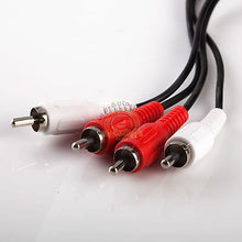 Load image into Gallery viewer, 12FT RCA Audio Cable 2 RCA Male to 2 RCA Male M/M Stereo Audio Patch Cord Cable
