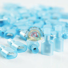 Load image into Gallery viewer, Blue 16-14 AWG NYLON QUICK DISCONNECT MALE .250 1/4&quot; CONNECTOR 100 pcs
