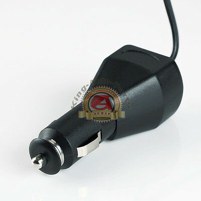 Male Car Cigarette Lighter Socket Plug Adapter WITH GREEN INDICATOR LIGHT