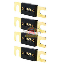 Load image into Gallery viewer, 200A AMP ANL Type Fuse Gold Plated High Quality Fuses 4 Pack Car Audio Blade 12V
