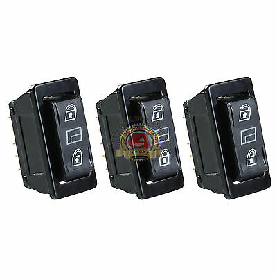 3 in 1 Universal Car DPDT Momentary Power Window Switch Power Door Lock Control