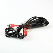 Load image into Gallery viewer, 25FT RCA Audio Cable 2 RCA Male to 2 RCA Male M/M Stereo Audio Patch Cord Cable
