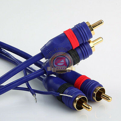 1ft 1' HIGH PERFORMANCE DIRECTIONAL BALANCE RCA 2 Male to Male Audio Cable