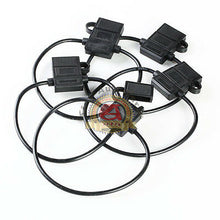 Load image into Gallery viewer, 5 Pack ATC 12 Gauge Blade Fuse Holder Inline Power 12V Black
