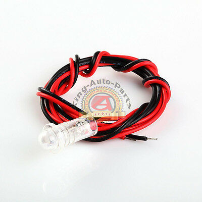 Steady 3V Hyper CLEAR Housing Red Led for Car Alarms Mounting Hole Size 9/32”