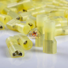 Load image into Gallery viewer, 12-10AWG Insulated Female Spade Crimp Connectors Terminals 100Pcs
