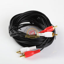 Load image into Gallery viewer, 20ft RCA20 Noise Cancellation 2 Male to Male Audio Coax Video Cable Gold-Plated
