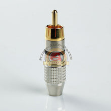 Load image into Gallery viewer, 5 pair RCA Male Plug  Gold Audio Video Adapter Connector Free Shippin
