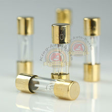 Load image into Gallery viewer, 5 PACK AGU FUSE 50A AMP GOLD PLATED GLASS WITH BLOWN FUSE LED LIGHT INDICATOR
