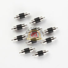 Load image into Gallery viewer, 10pcs Straight AV RCA Audio Video Male to Male Coupler Adapter Connector changer
