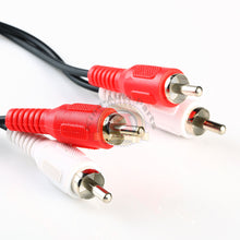 Load image into Gallery viewer, 3FT RCA Dual RCA Cable 2 Male to Male Stereo Patch Audio Cable NICKEL PLATED
