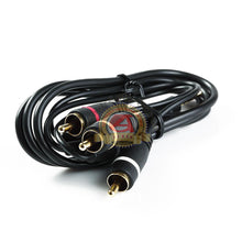 Load image into Gallery viewer, New Premium 3FT 3.5mm AUX Plug to 3 RCA male AUX Composite Audio Video OFC cable
