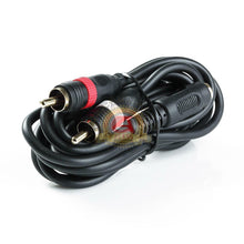 Load image into Gallery viewer, 3.5mm Headphone jack Female Stereo to 2 RCA Male 6 FT
