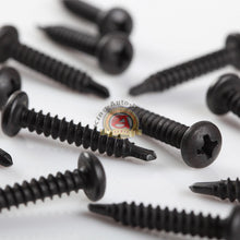 Load image into Gallery viewer, 500pcs Phillips Pan Head Black Oxide 8 x 1" Self Tapping Screws
